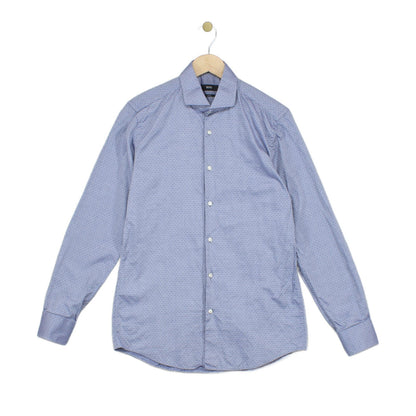 Mens Shirt Slim Fit Long Sleeve