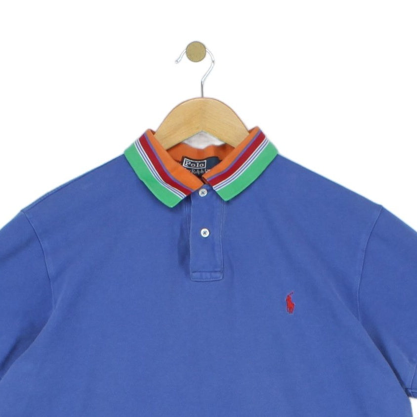 Mens Striped Polo Shirt Custom Fit