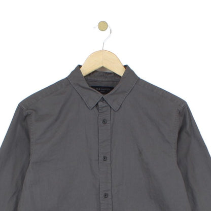 Mens Shirt Button Up Long Sleeve Cotton