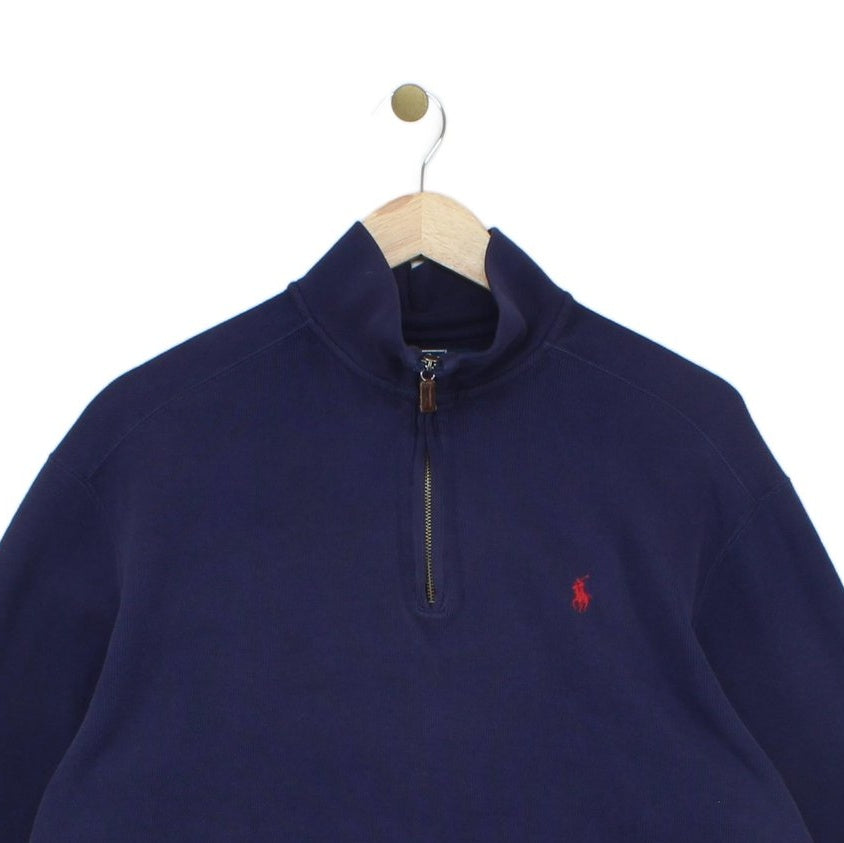 Mens 1/4 Zip Jumper Embroidered Logo