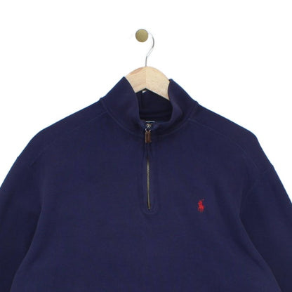 Mens 1/4 Zip Jumper Embroidered Logo