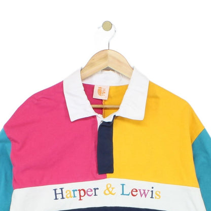 Womens Rugby Shirt Cropped Oversized