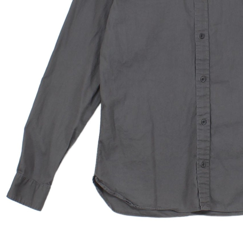 Mens Shirt Button Up Long Sleeve Cotton