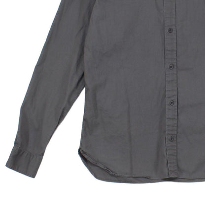 Mens Shirt Button Up Long Sleeve Cotton
