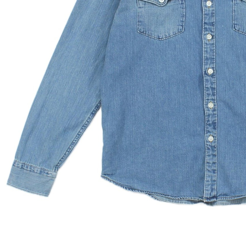 Mens Denim Shirt Button Up