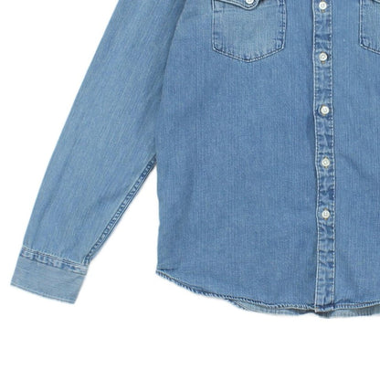 Mens Denim Shirt Button Up