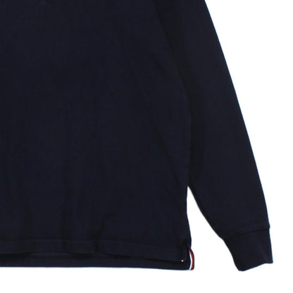 Mens Rugby Polo Shirt Classic Long Sleeve