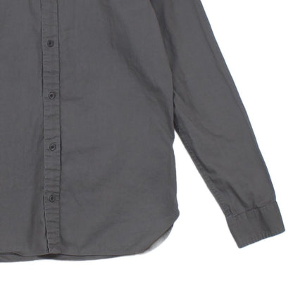 Mens Shirt Button Up Long Sleeve Cotton