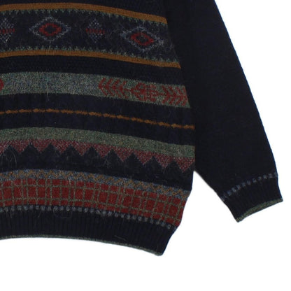Mens Alpaca Jumper Knit Patterned Wool