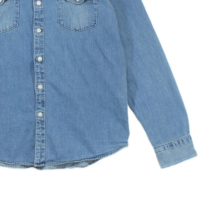Mens Denim Shirt Button Up