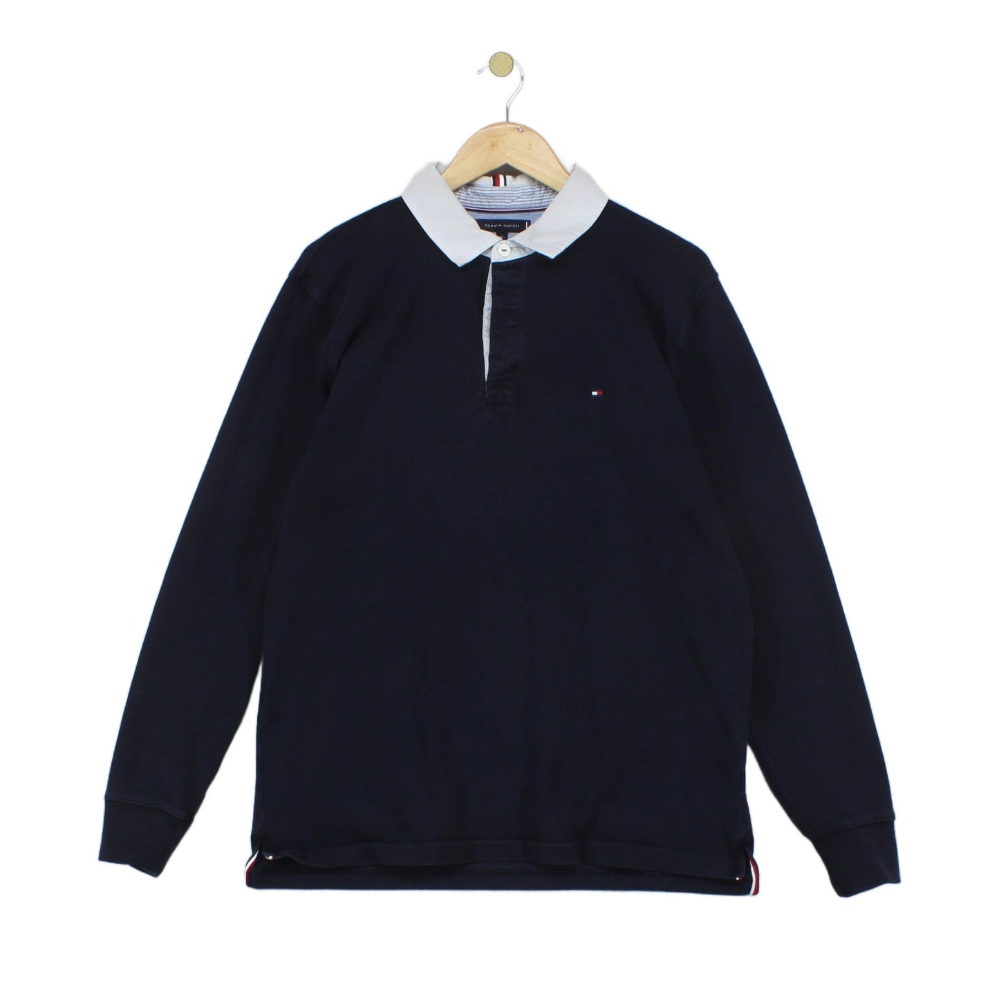 Mens Rugby Polo Shirt Classic Long Sleeve
