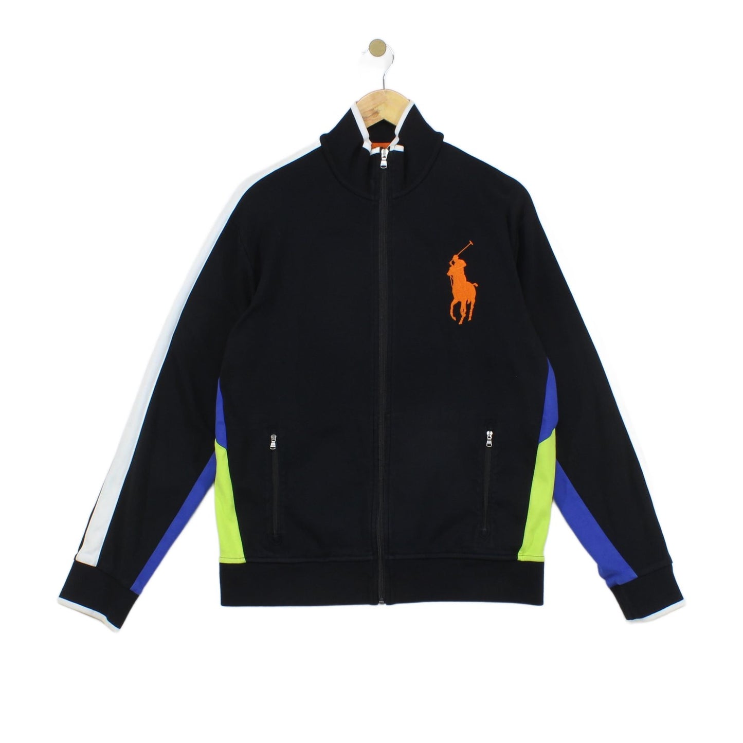 Mens Sweatshirt Sport Full Zip Big Pony