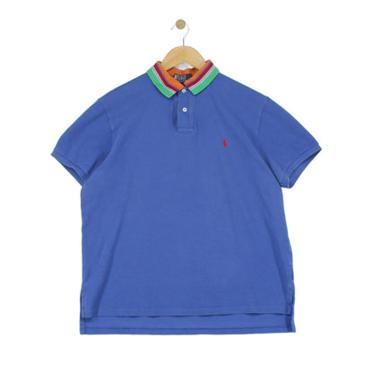 Mens Striped Polo Shirt Custom Fit