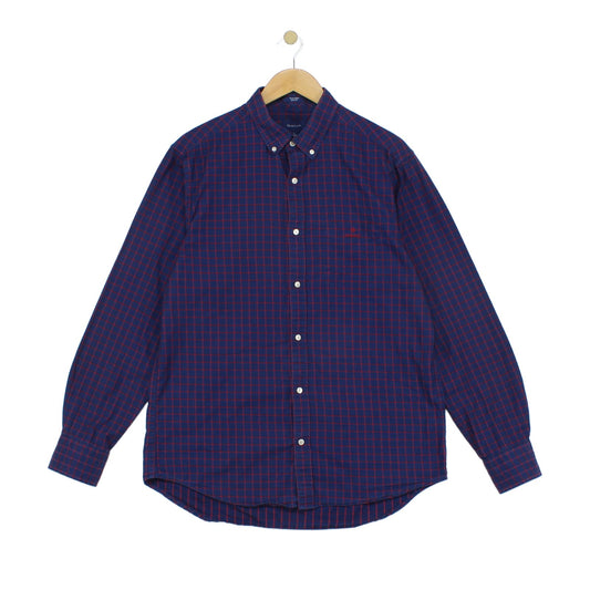 Mens Plaid Shirt Long Sleeve Button Up