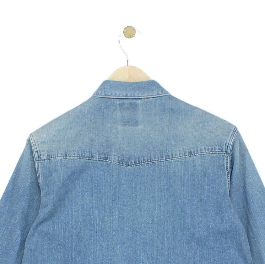 Mens Denim Shirt Button Up