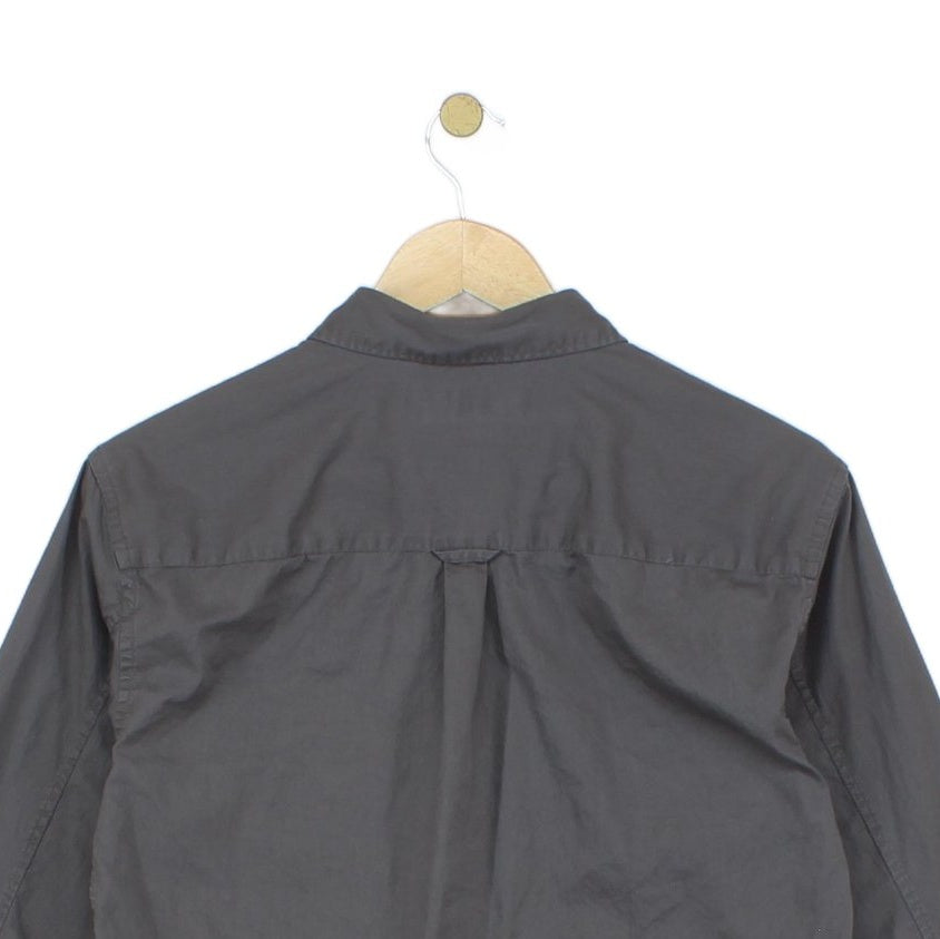 Mens Shirt Button Up Long Sleeve Cotton