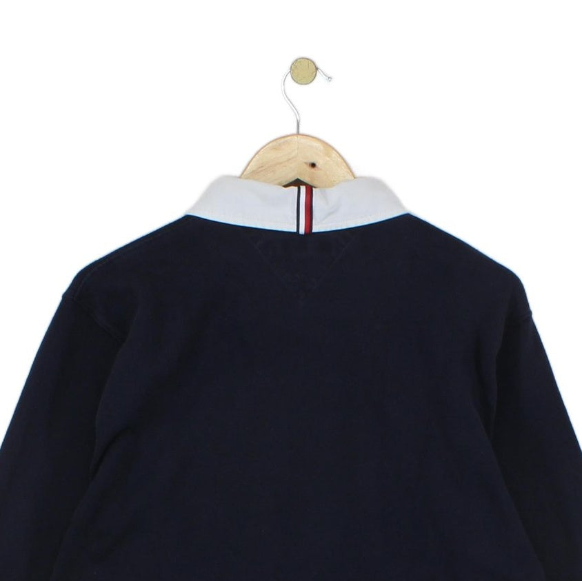 Mens Rugby Polo Shirt Classic Long Sleeve