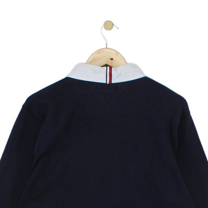 Mens Rugby Polo Shirt Classic Long Sleeve