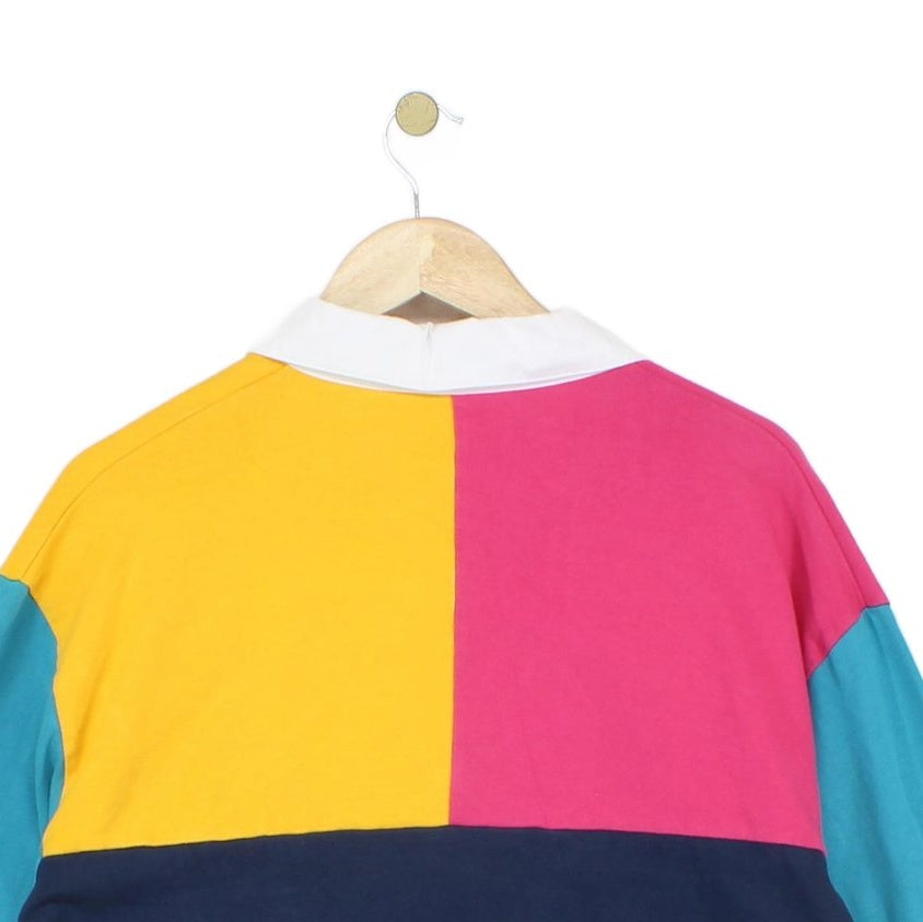 Womens Rugby Shirt Cropped Oversized