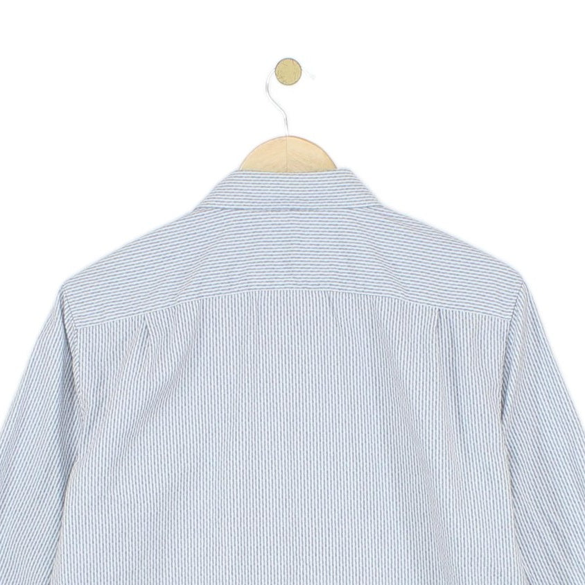 Mens Shirt Slim Fit Button Up Long Sleeve