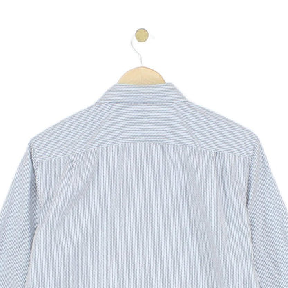 Mens Shirt Slim Fit Button Up Long Sleeve