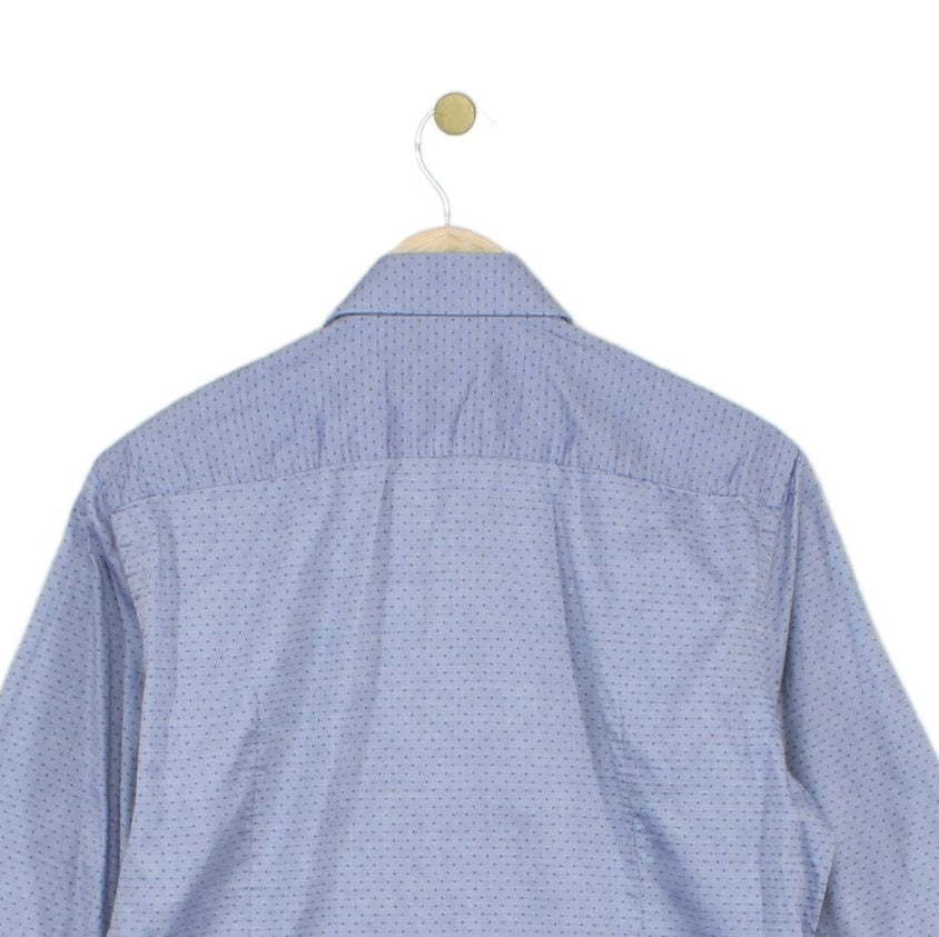 Mens Shirt Slim Fit Long Sleeve