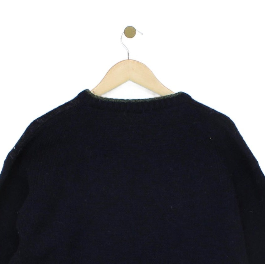 Mens Alpaca Jumper Knit Patterned Wool