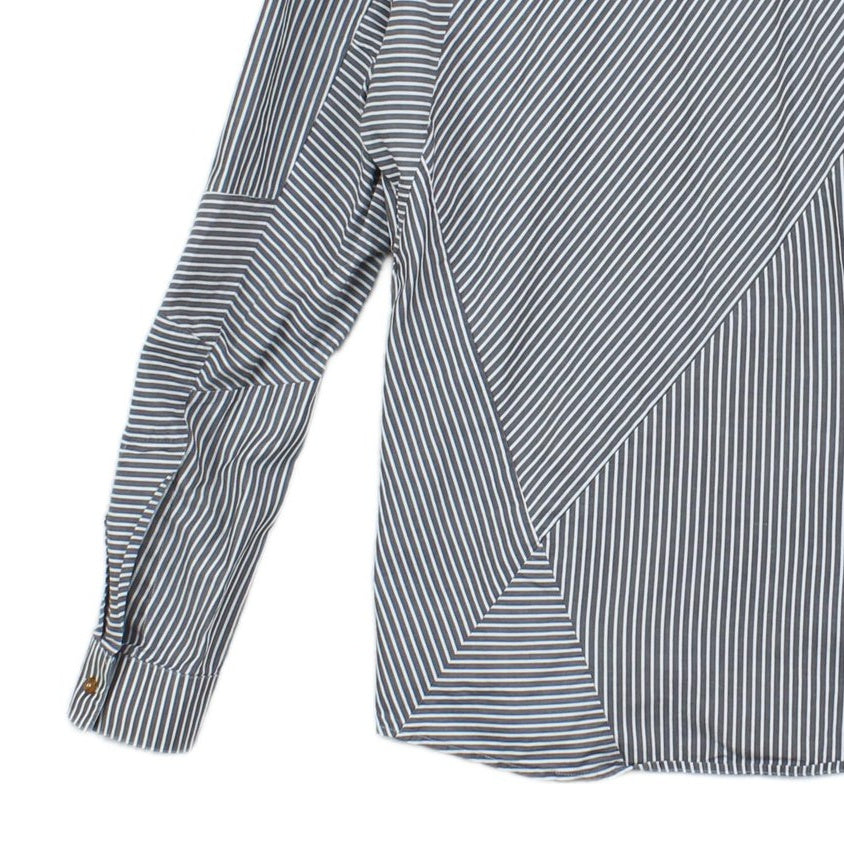 Mens Striped Shirt Button Up Cotton