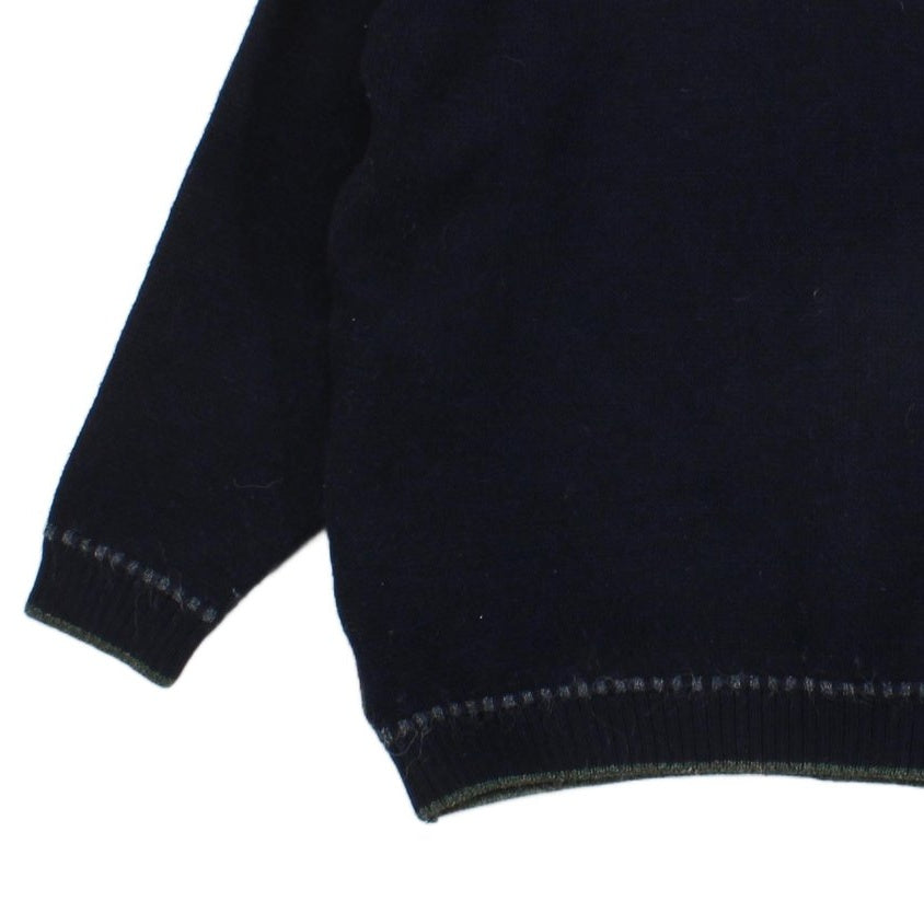 Mens Alpaca Jumper Knit Patterned Wool