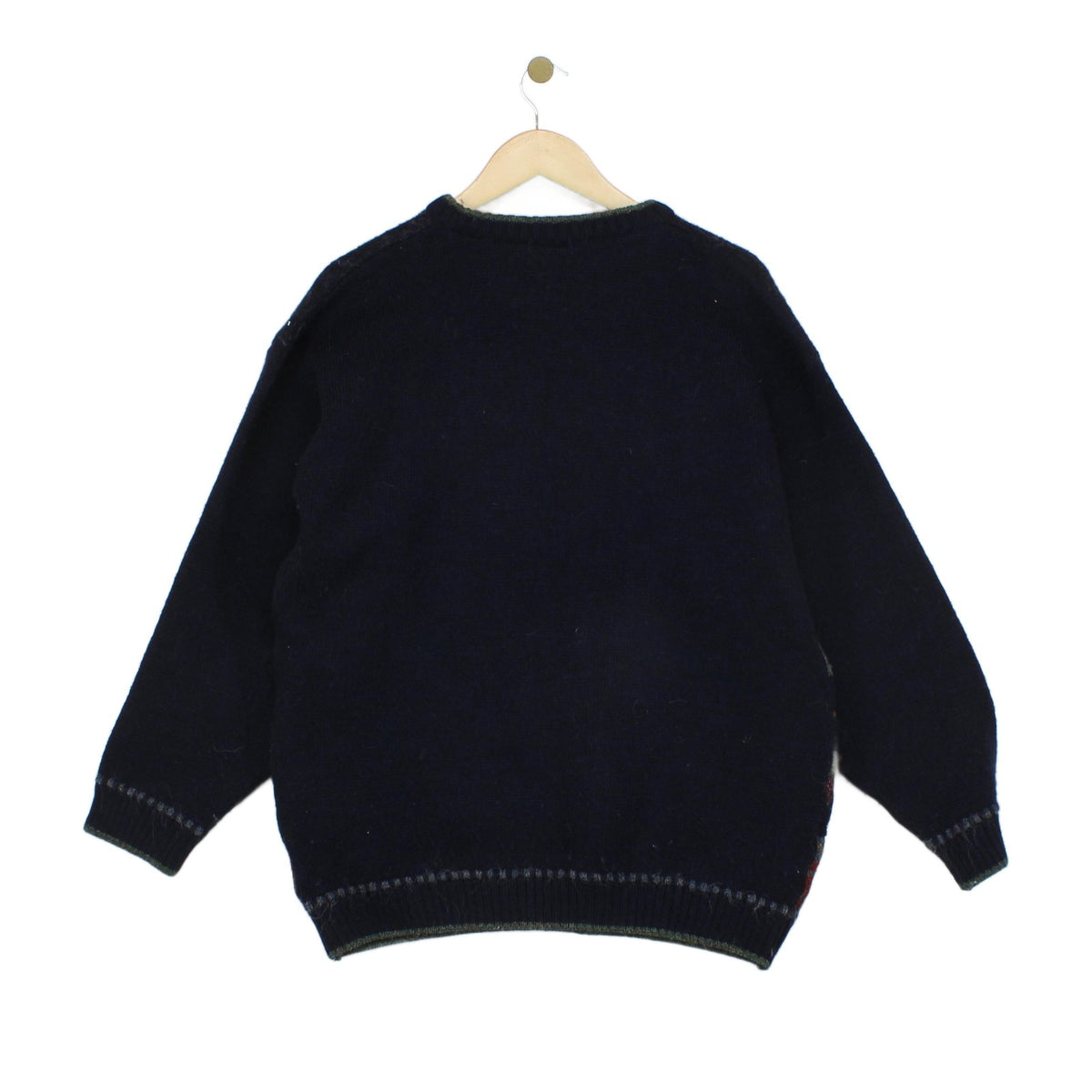 Mens Alpaca Jumper Knit Patterned Wool