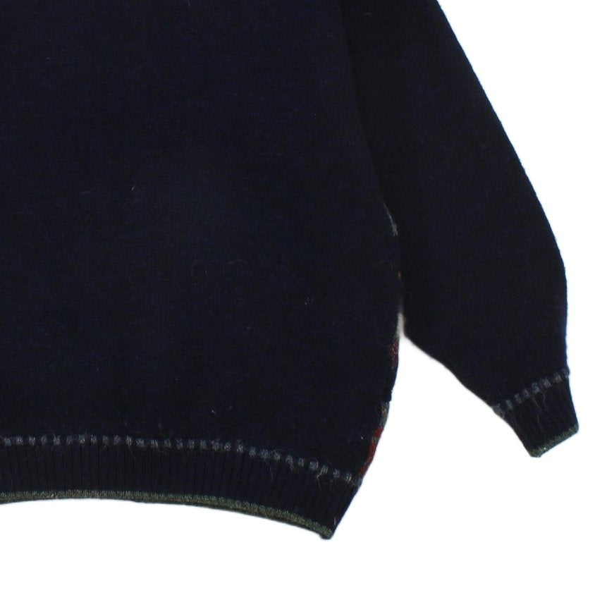 Mens Alpaca Jumper Knit Patterned Wool