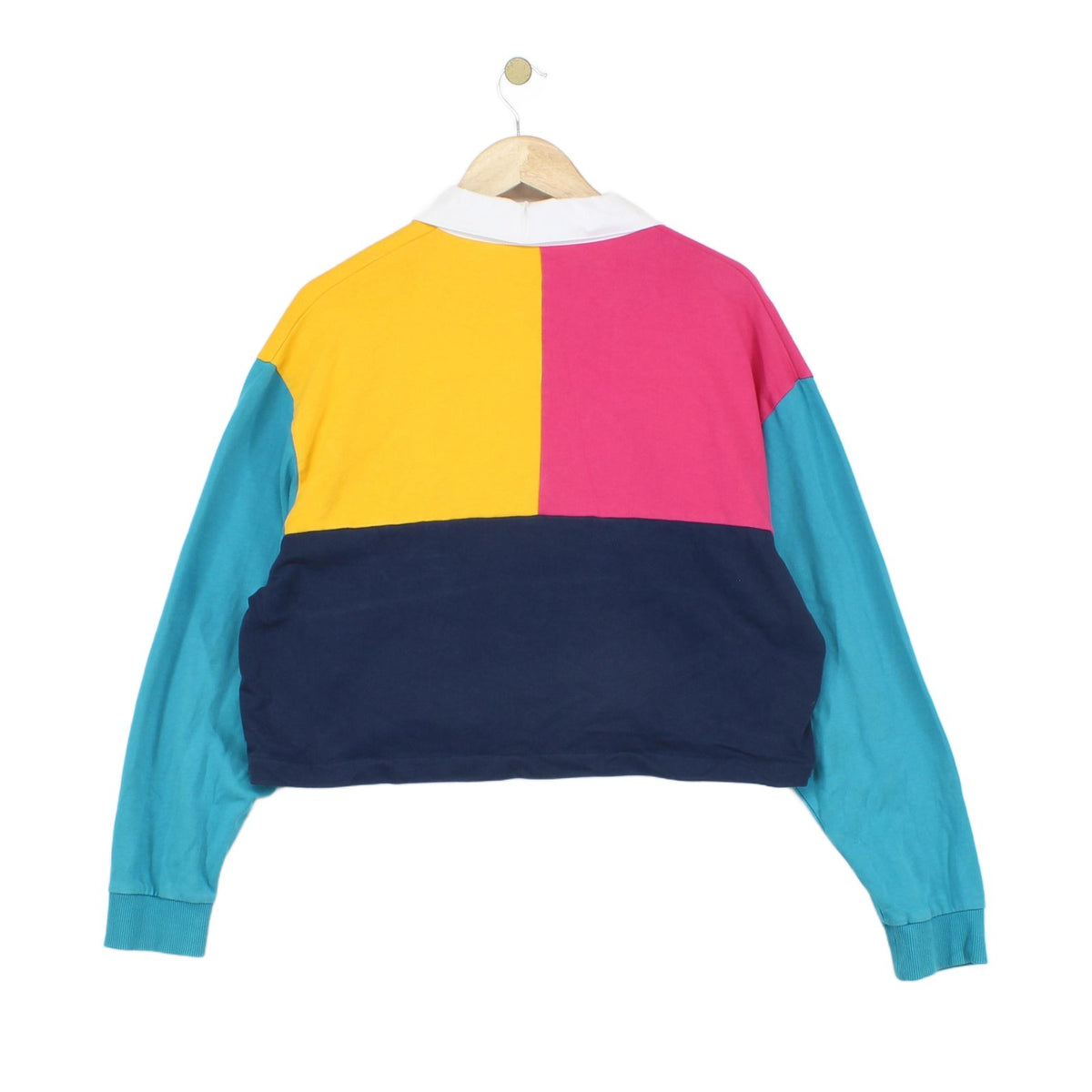 Womens Rugby Shirt Cropped Oversized