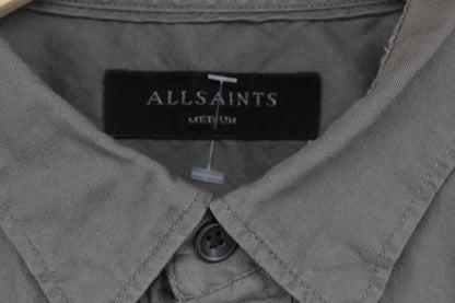Mens Shirt Button Up Collared Short Sleeve
