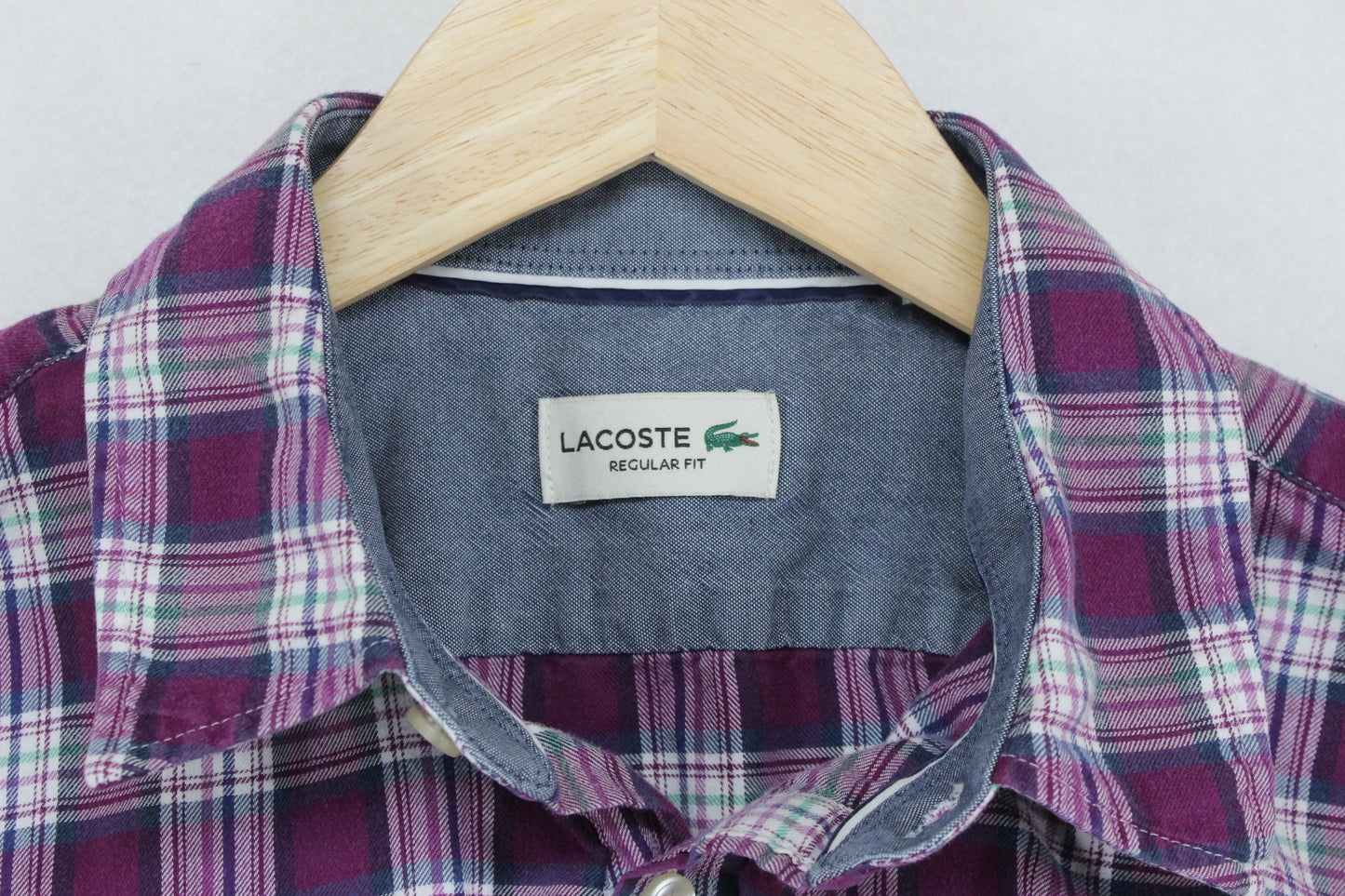 Mens Plaid Shirt Button Up Check