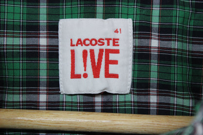 Mens Plaid Shirt Button Up Short Sleeve