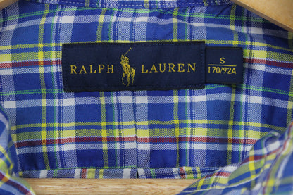 Mens Plaid Shirt Button Up Check