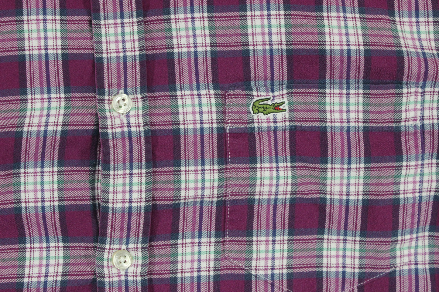 Mens Plaid Shirt Button Up Check