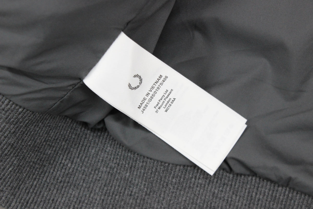 Mens Jacket Full Zip Embroidered Logo Wool Blend