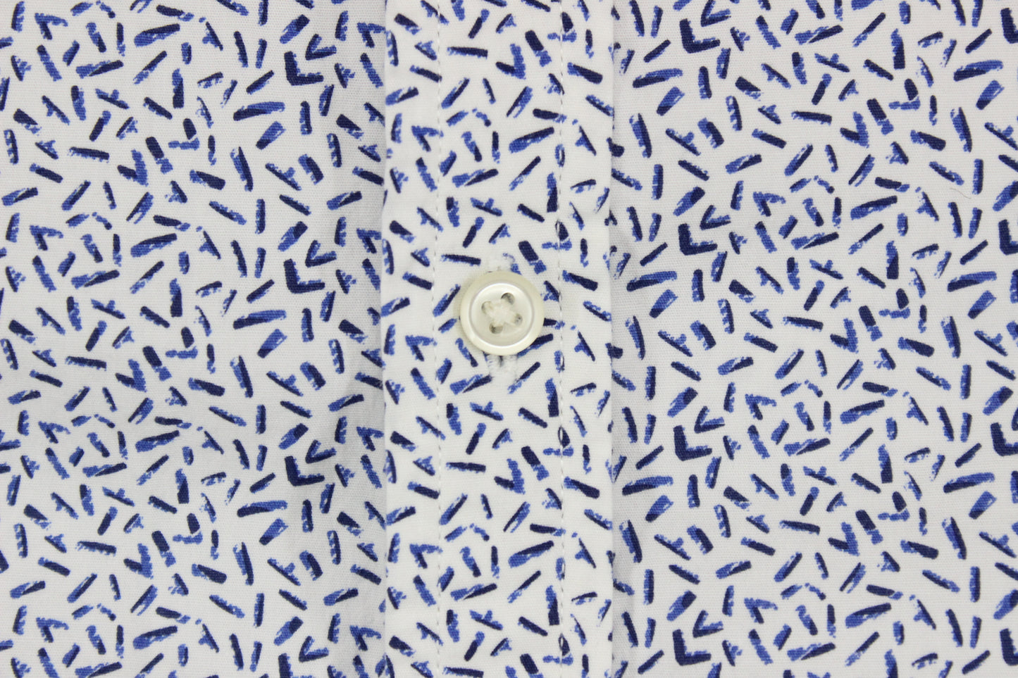 Mens Patterned Shirt Stretch Slim Fit Long Sleeve