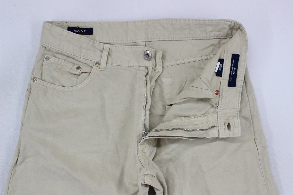 Mens Chino Trousers Zip Fly Regular Fit