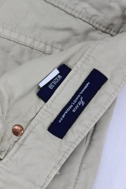 Mens Chino Trousers Zip Fly Regular Fit