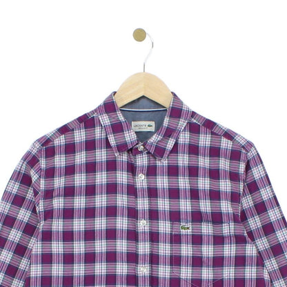 Mens Plaid Shirt Button Up Check