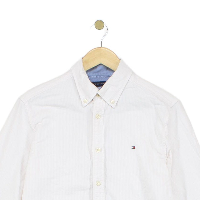 Mens Striped Shirt Custom Fit Classic Long Sleeve