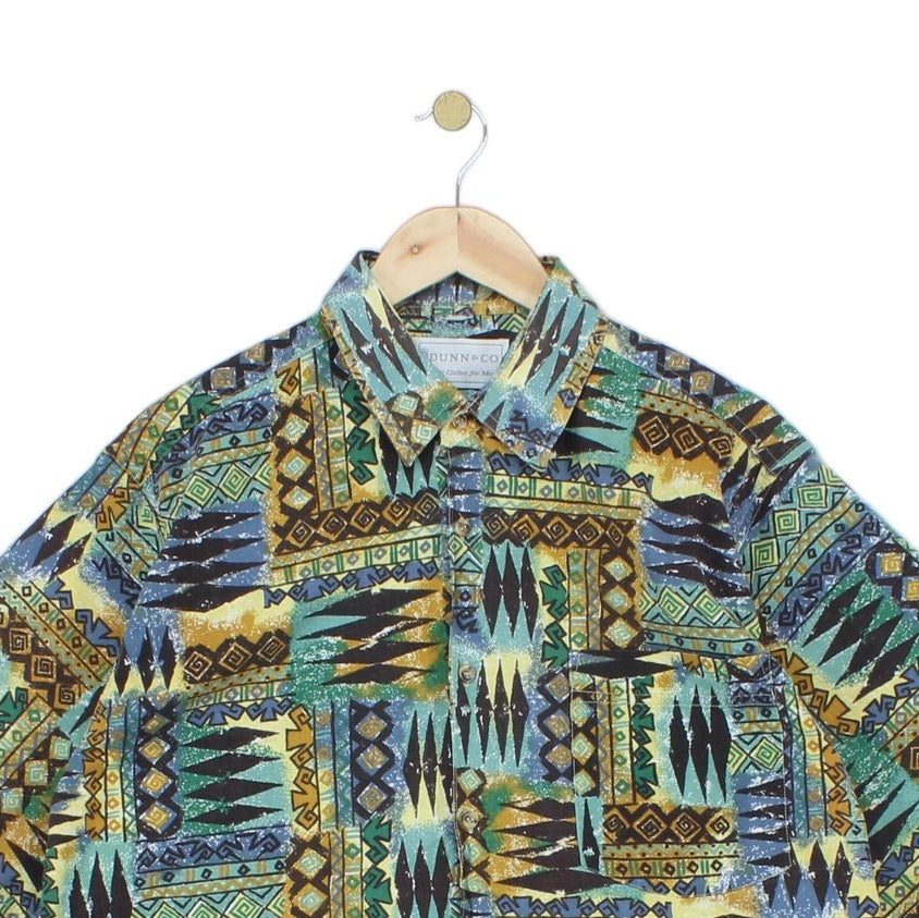 Mens Abstract Shirt Short Sleeve