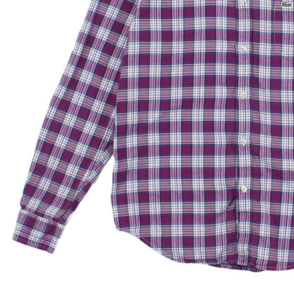 Mens Plaid Shirt Button Up Check
