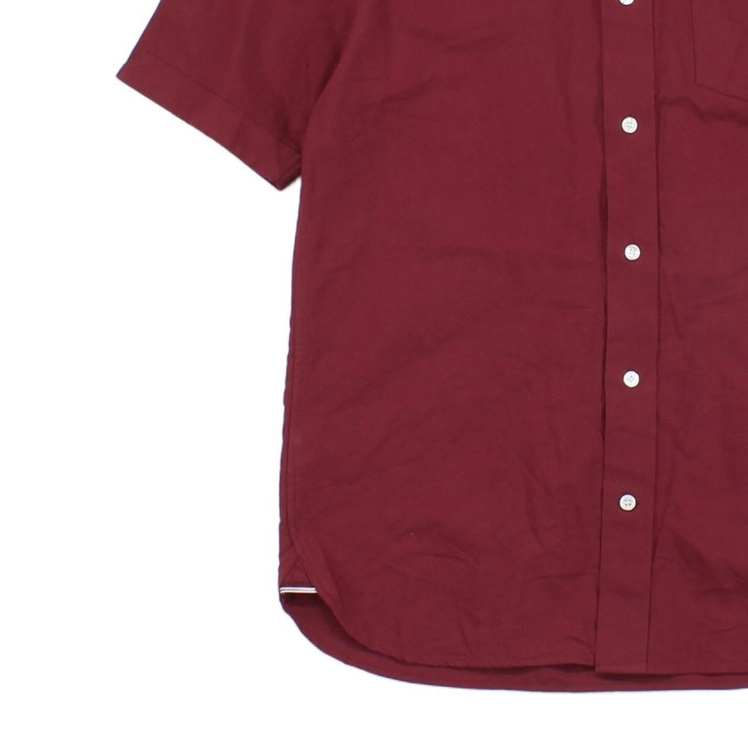 Mens Oxford Shirt Button Up Short Sleeve