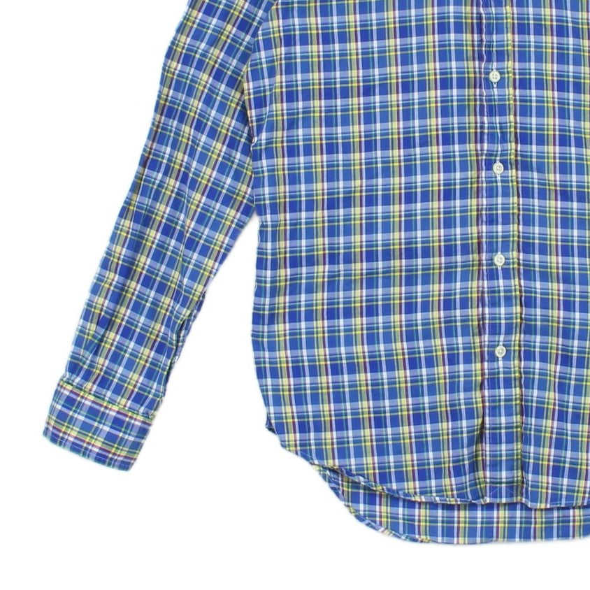 Mens Plaid Shirt Button Up Check