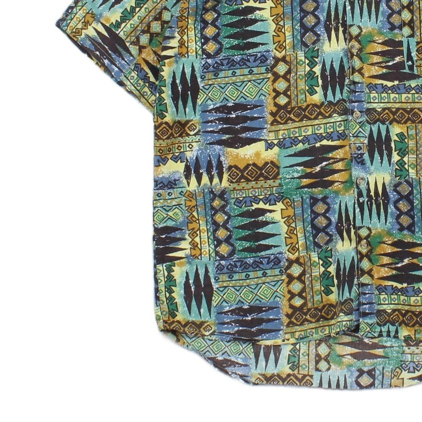 Mens Abstract Shirt Short Sleeve
