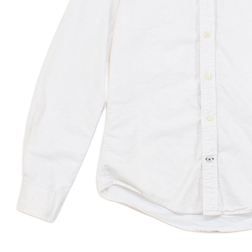 Mens Striped Shirt Custom Fit Classic Long Sleeve