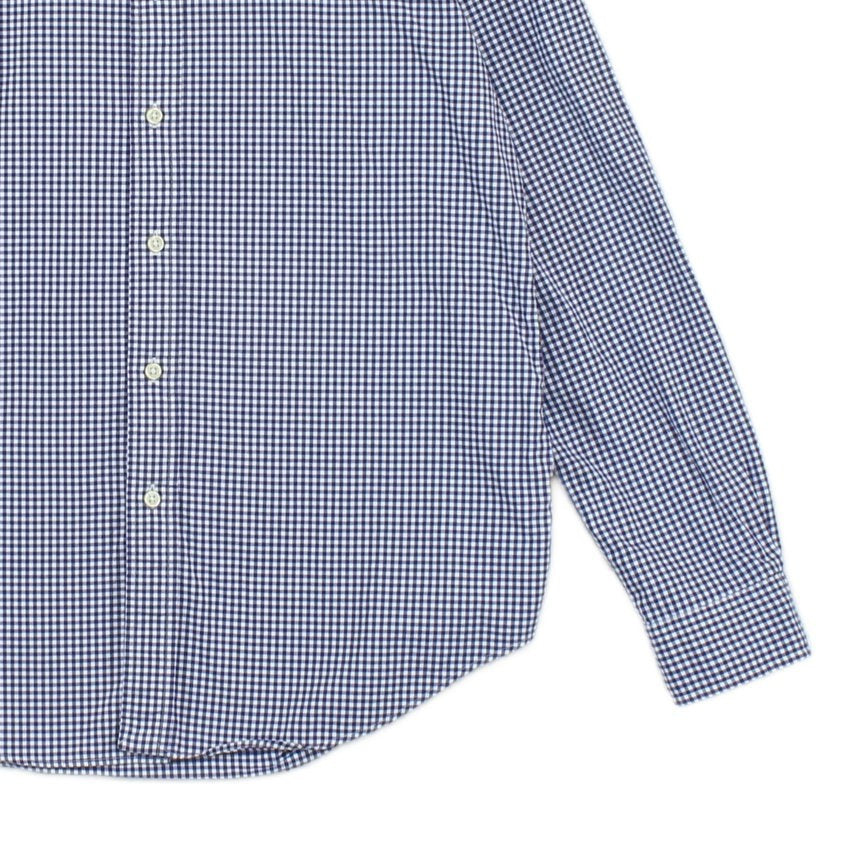 Mens Check Shirt Button Down Long Sleeve Cotton